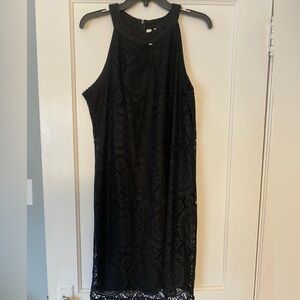 Black lace dress, size L